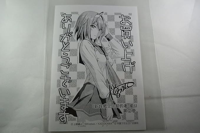 Amazon 新妹魔王の契約者 嵐 野中 柚希 特典ペーパー とらのあな限定特典 非売品 アニメ 萌えグッズ 通販