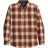 Pendleton Trail Shirt, 100% Wool, Long Sleeve Shirt for Men, Soft, Breathable with Two Pockets and Ultrasuede® Elbow Patches
