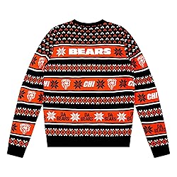 FOCO Standard NFL Big Logo Ugly Sweater, Team Color