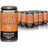 Butterscotch Beer | SodaBeers Brewing Co | Alcohol-Free, Gluten-Free Crafted Sodas Made With Natural Flavors and Real Sugar, Refreshing Fruit Beverages (12 Cans)