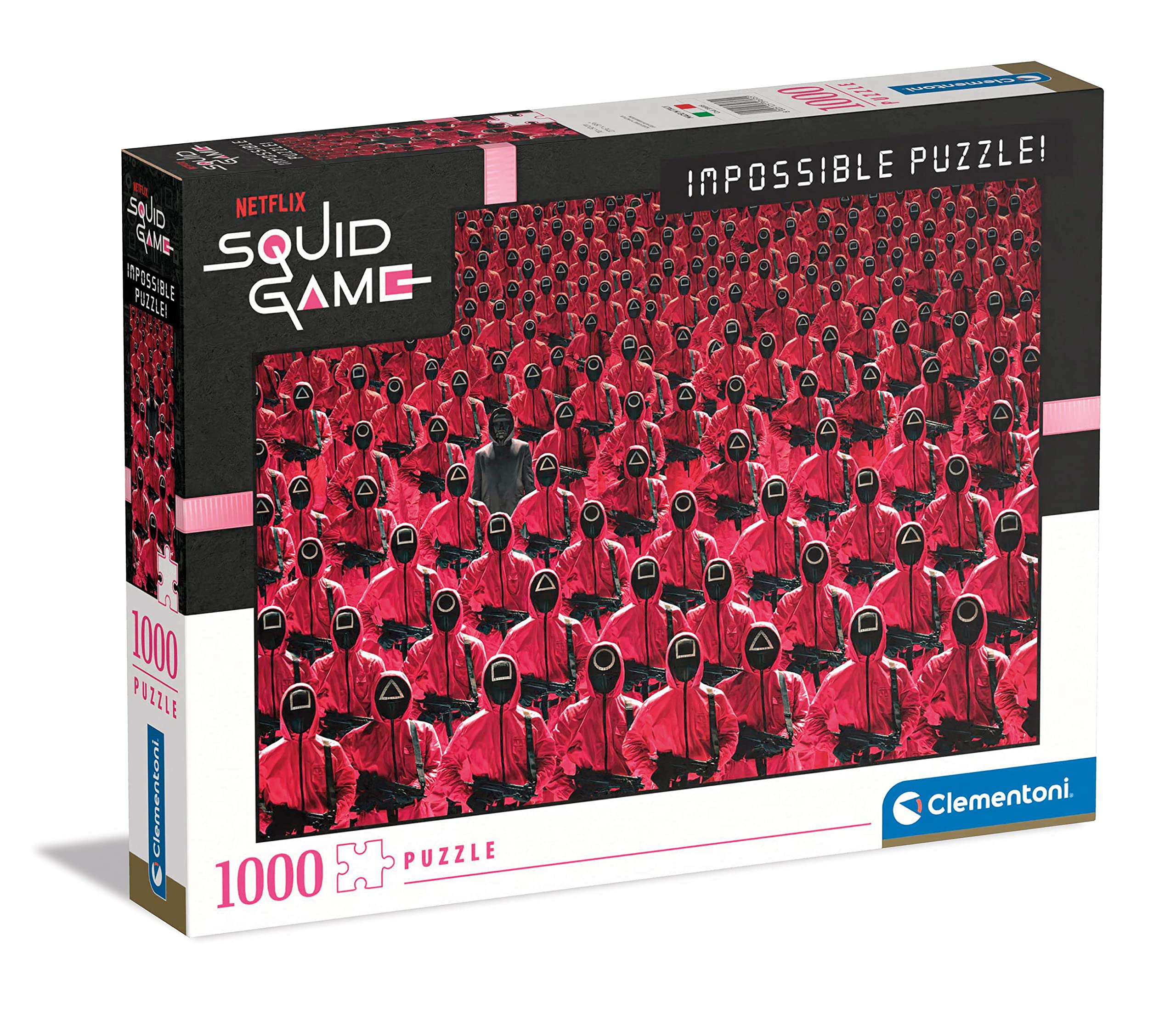 Clementoni - 39695 - Impossible Puzzle Squid Game - Jigsaw Puzzle 1000 Pieces, Made In Italy, Jigsaw Puzzle For Adults