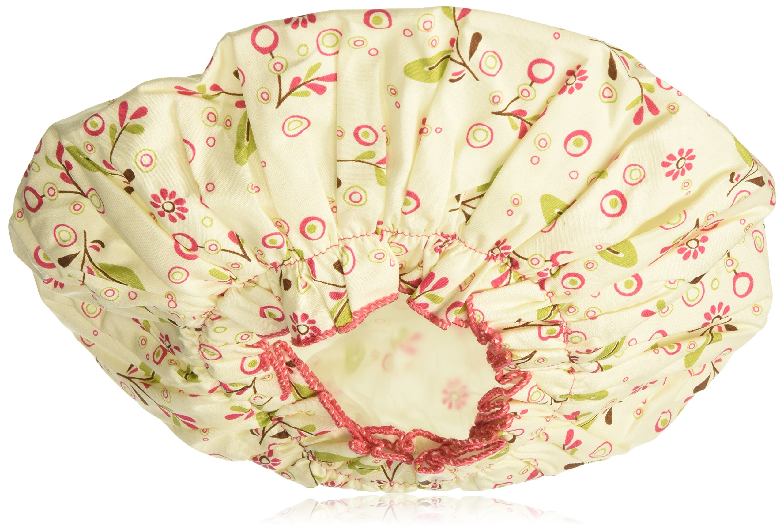 Bath Accessories Bouffant Shower Cap, Lotus Garden Print Large Shower Cap Beauty