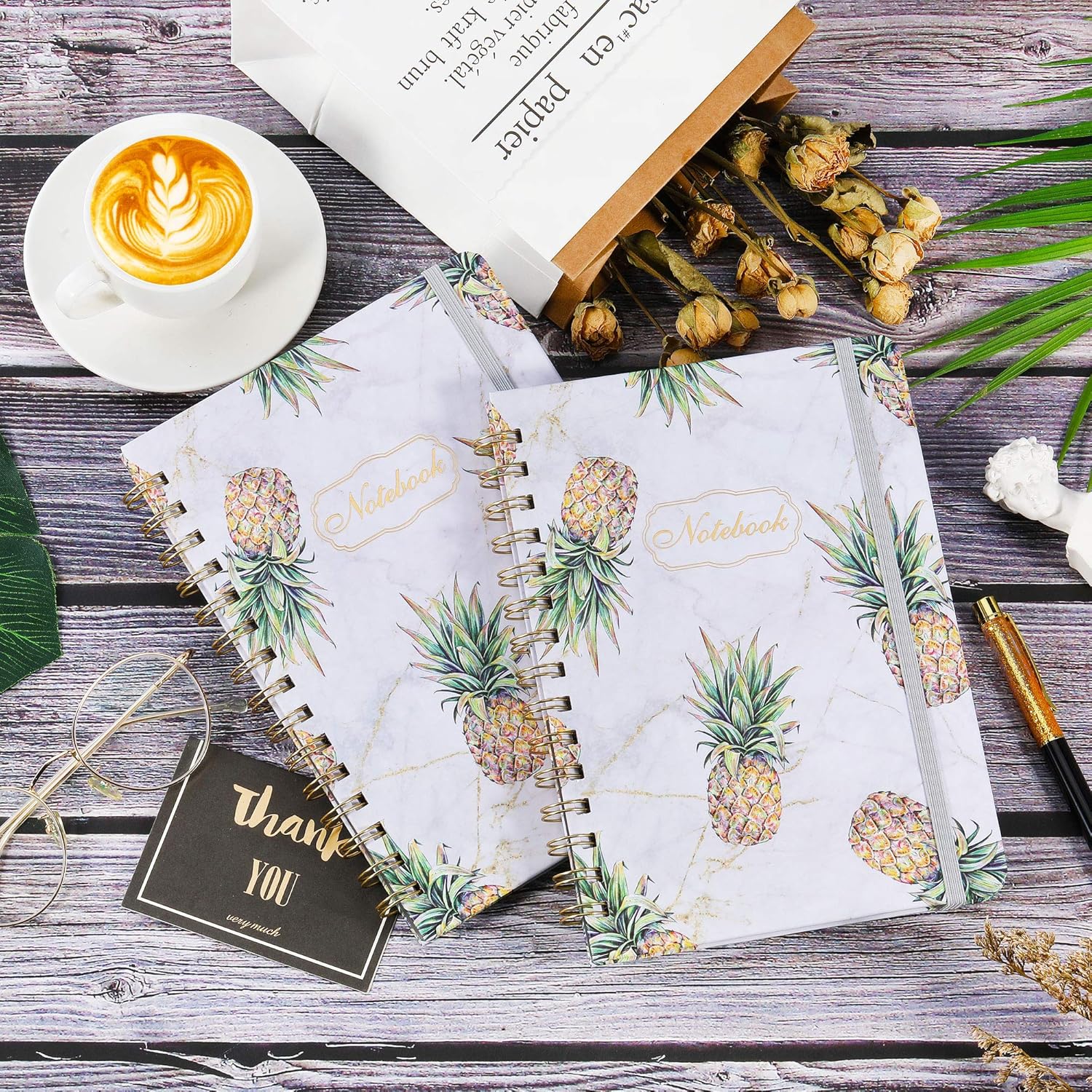 Ruled Notebook/Journal - Lined Journal with Hardcover, 8.35" x 6.3", College Ruled Spiral Notebook/Journal, Back Pocket, Strong Twin-Wire Binding with Premium Paper, Home & Office : Office Products