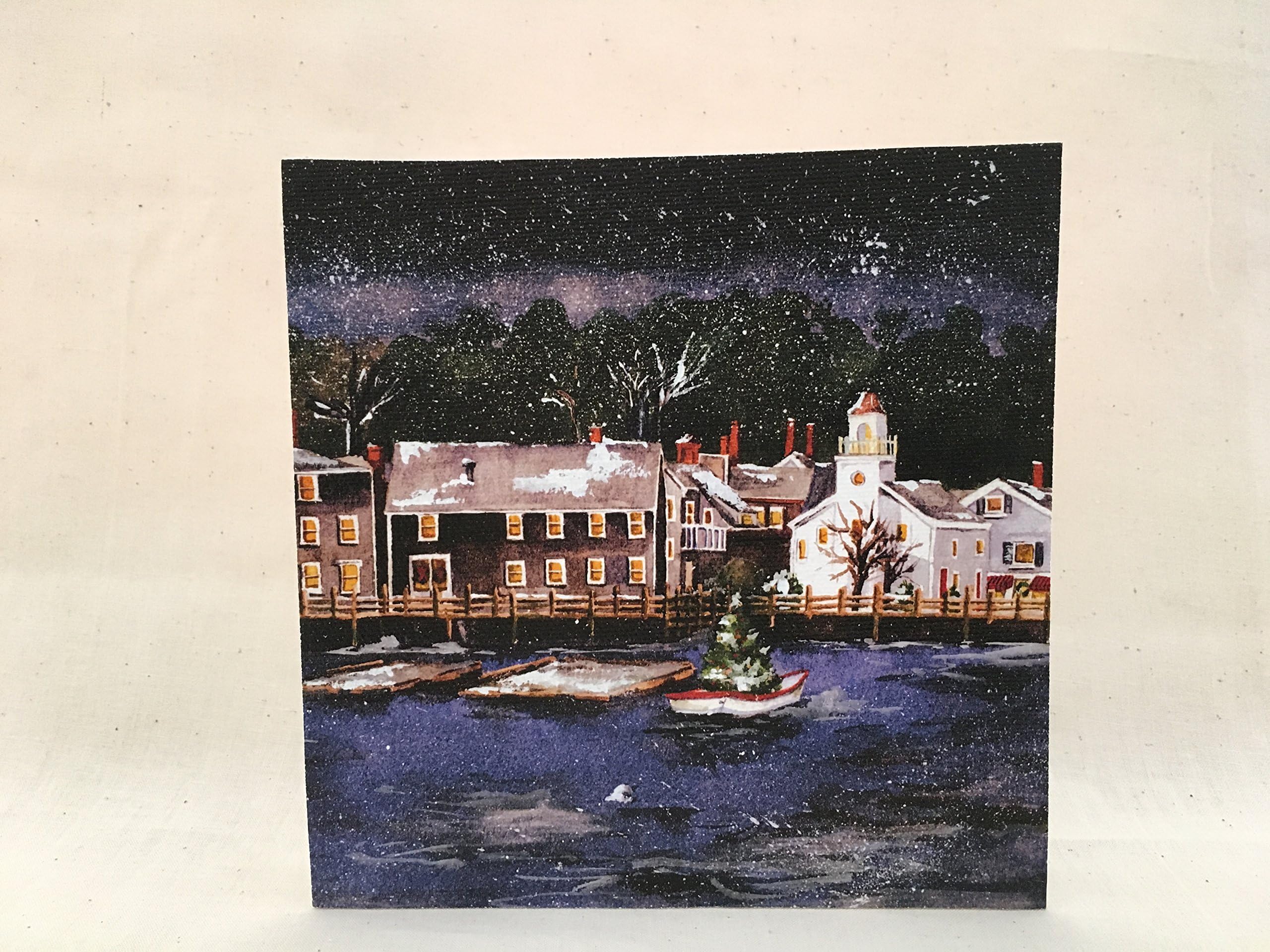 Manchester by the Sea Winter Canvas Art Block