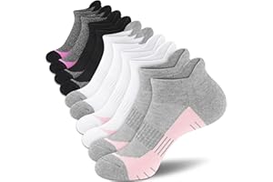 cuangya Ankle Socks for Women - Athletic Low Cut Running Cushioned Socks (3-5 Pairs)