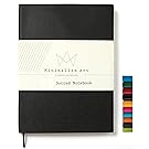 Minimalism Art | Soft Cover Notebook Journal, Size:5.8"X8.3", A5, Blue, Dotted Grid Page, 192 Pages, Fine PU Leather, Premium Thick Paper - 100gsm | Designed in San Francisco