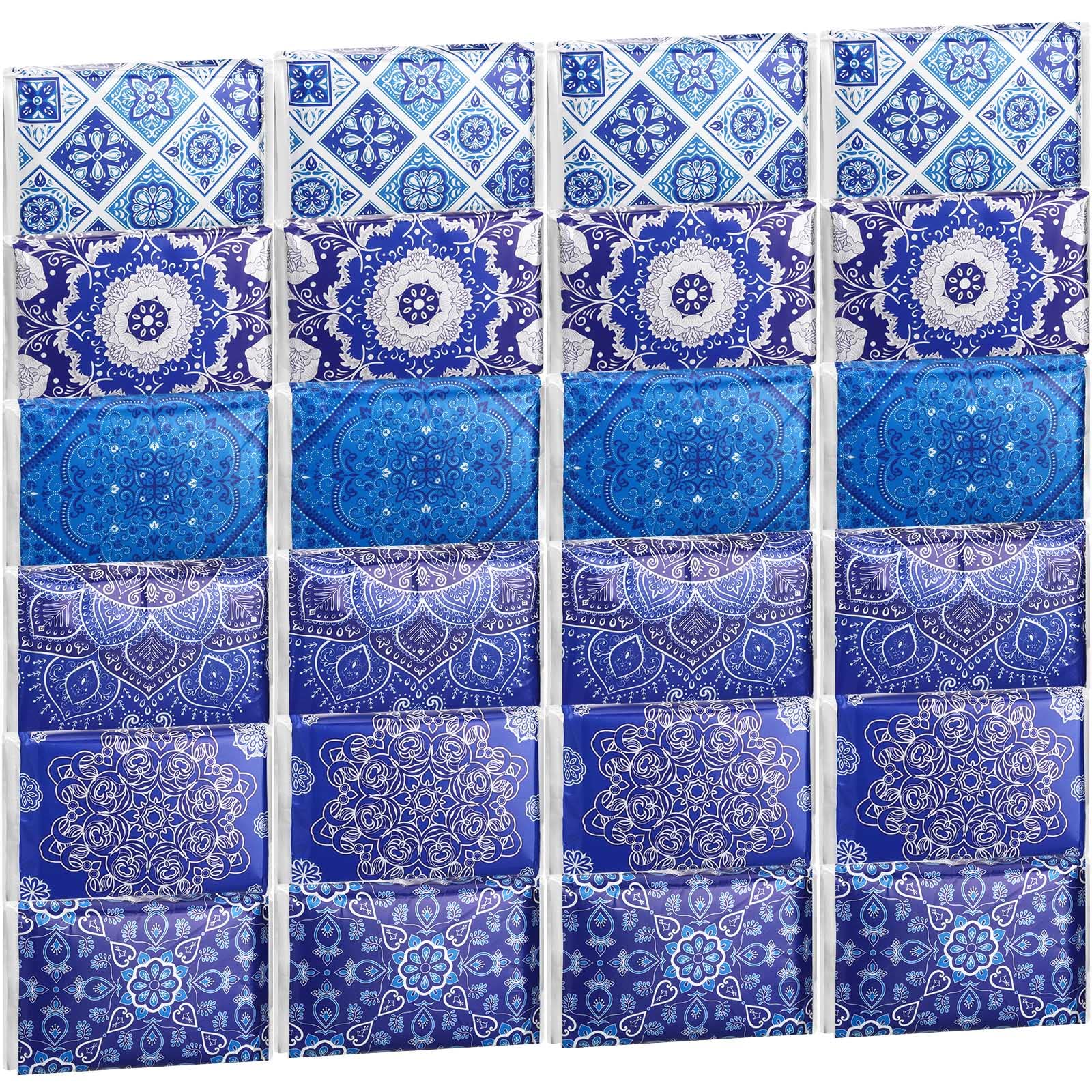 Photo 1 of Travel Size Tissue Pocket Slim Pack Facial 3 Ply Wallet Size Pocket Tissues for Travel Wedding Party Favors, 6 Styles(Geometric Flower)