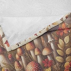 Ambesonne Fall Throw Blanket, Woodland Botanical