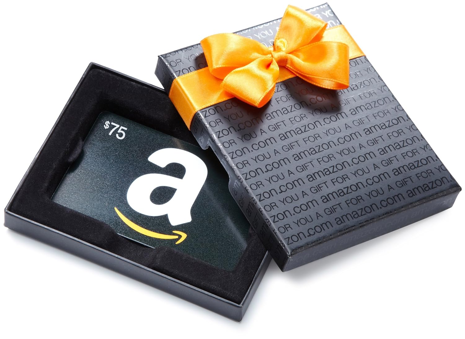 75 Gift Card in a Black Gift Box (Classic Black