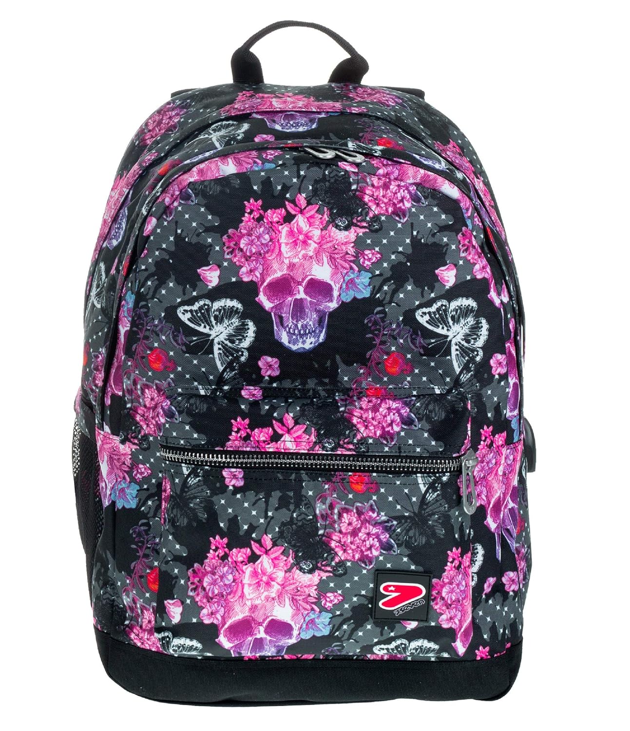 Cartelle, astucci e set per la scuola POWER BANK integrata THE DOUBLE PRO  XXL Zaino SEVEN 30 LT Rosa Fantasia urban-earth.co.uk