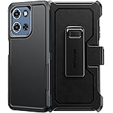FNTCASE for Motorola Moto-G 2026/2025 Case: for Moto G Play 2026 Case Heavy Duty Drop Protection with Rugged Belt-Clip Holster & Kickstand Military Grade Shockproof Protective Cell Phone Cover Black