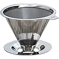 JavaPresse Pour Over Coffee Maker with Stand | Hand Drip Brewer with Reusable Filter Dripper