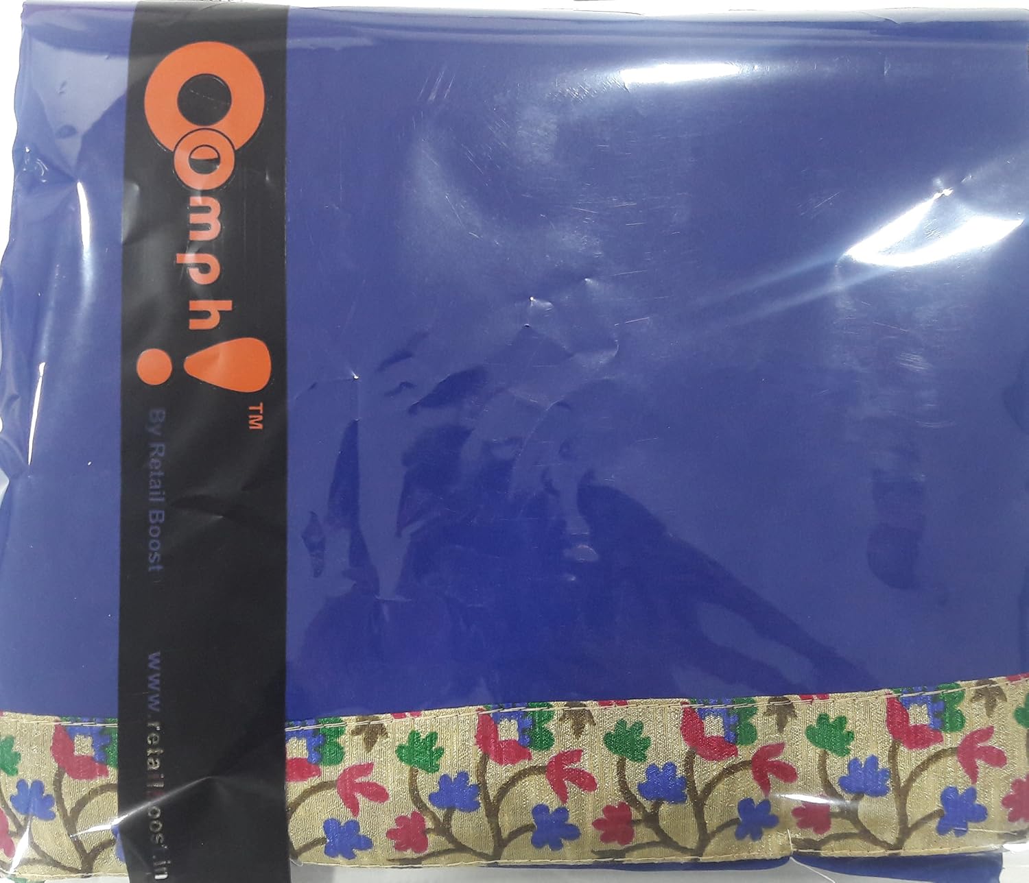 oomph! women's georgette saree with blouse piece