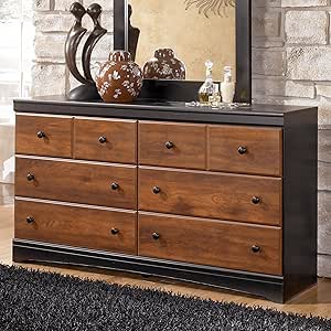 Ashley Furniture Signature Design Aimwell - Cómoda (6 cajones, 2 Tonos