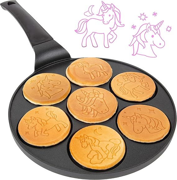 Unicorn Mini Pancake Pan Make 7 Unique Unicorn Mini Pancake Pan Make 7 Unique