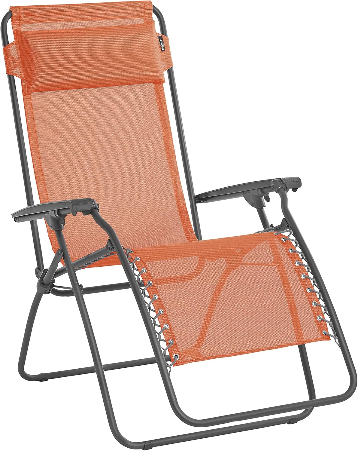 Lafuma Fauteuil Relax, Pliable, RT 2, Texplast, Couleur Clémentine, LFM40188545, 87 x 68 x 114
