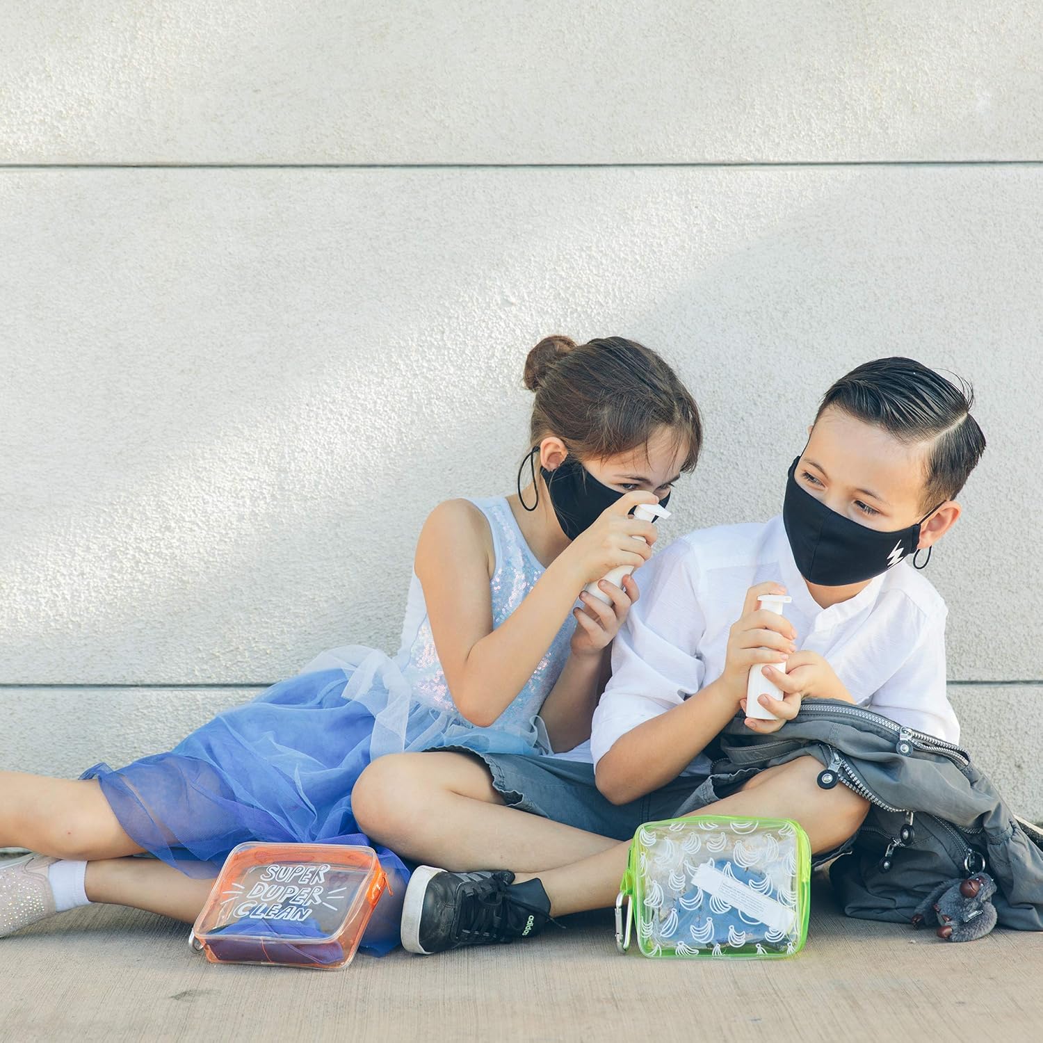 #StaySafe Hygiene Travel Kit (Go Bananas) with Reusable Face Masks & Refillable Soap : Beauty