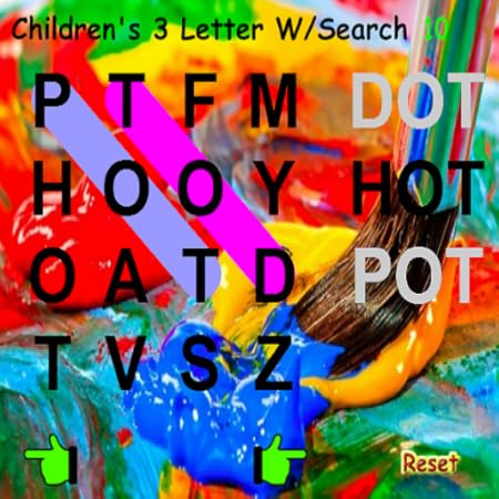 Amazon.com: Kids 3 Letter Word Search - Find Words of 3 Letters Only