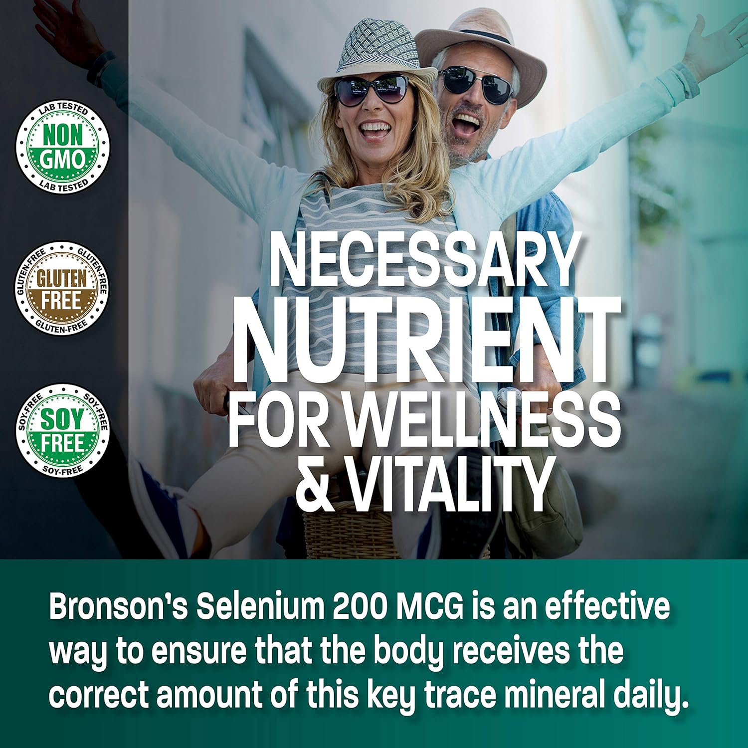 Selenium 200 Mcg for Immune System, Thyroid, Prostate and Heart Health - Selenium Amino Acid Complex - Essential Trace Mineral with Superior Absorption, Non GMO, 250 Capsules: Health & Personal Care