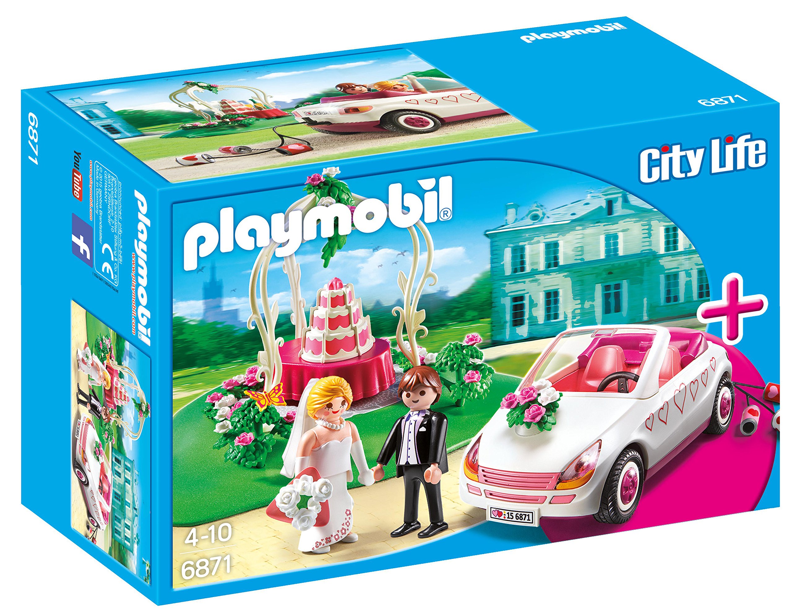 Playmobil 6871 City Life Wedding Celebration StarterSet, Fun Imaginative Role-Play, PlaySets Suitable for Children Ages 4+
