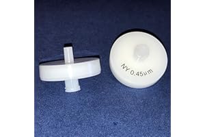Syringe Filter, Non Sterile, Nylon, Pre-Filter GF,PP,0.45 Micron Pore Size, 25mm Diameter, Pack of 100
