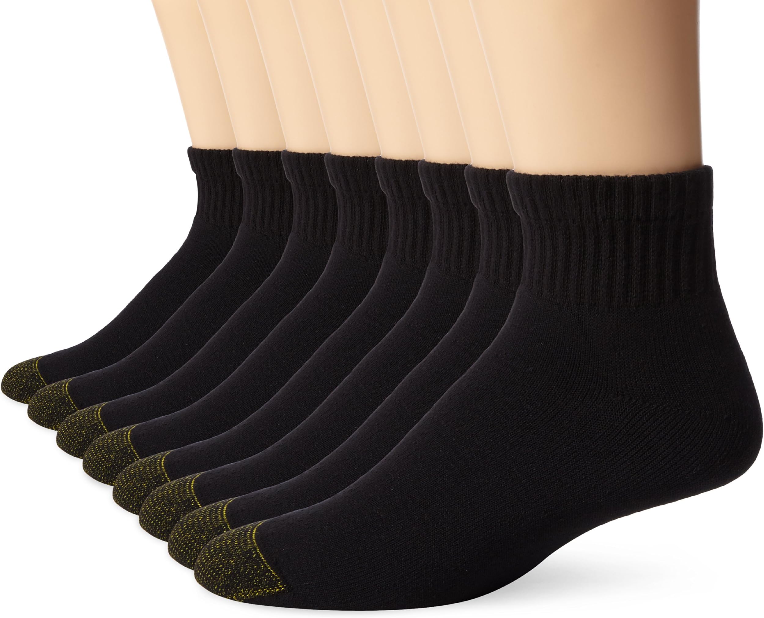 Gold Toe Men's Cotton Quarter 6+2 Bonus Pack