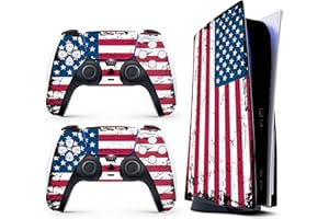 HK STUDIO Skin Sticker for Game Console 5 Cover - 3D Polygon, Compatible with Both Disc Edition & Digital Edition (not Slim Ver) - 2 Controller Skins & Console Skin - No Bubble, Full Protection, Removable