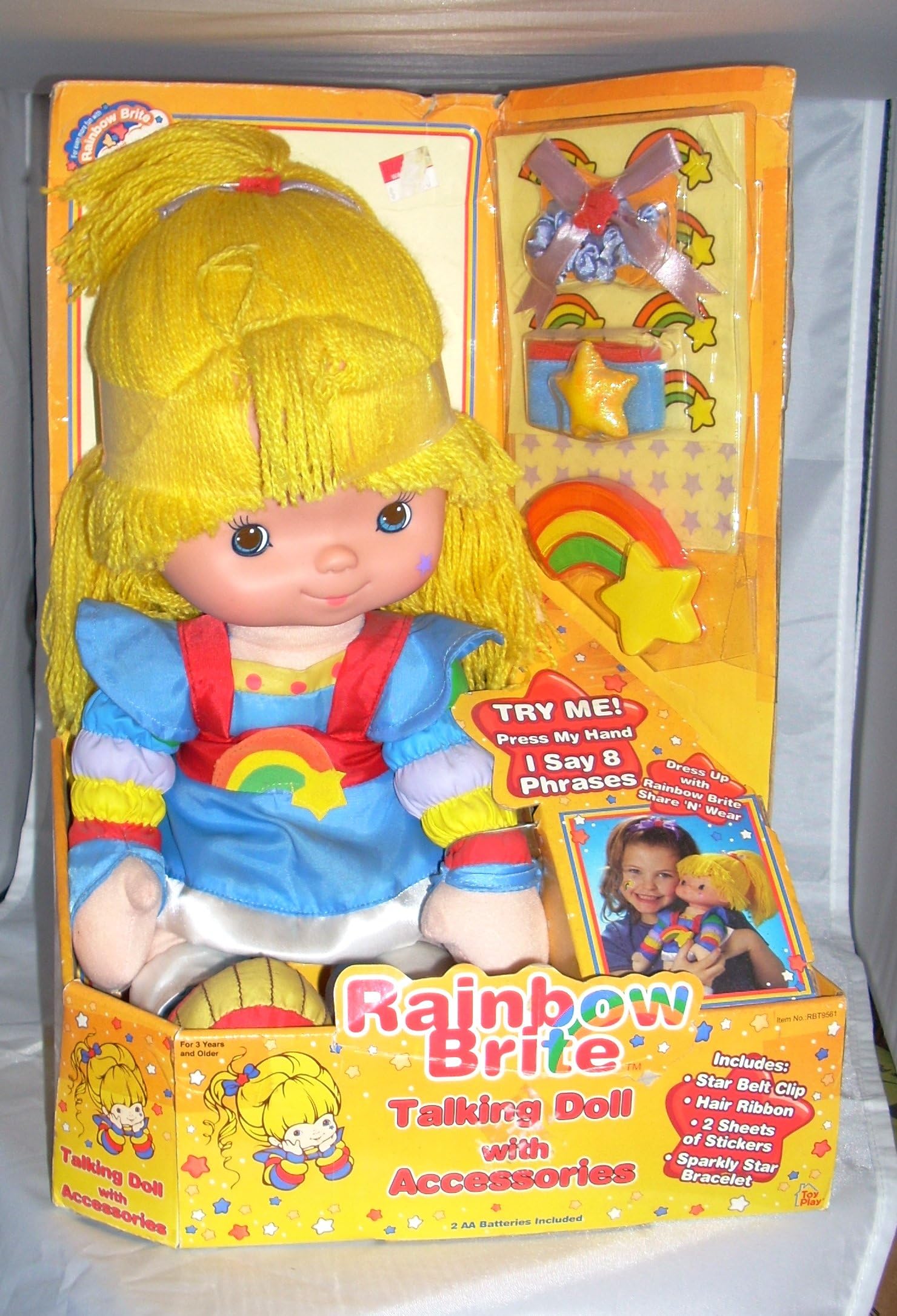 Rainbow Brite Talking Doll with Accessories