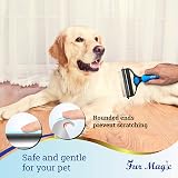 Fur Magic Deshedding Dematting Tool 2-in-1 Double-Sided Grooming Brush view 3