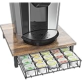 Deco Brothers K-Cup Holder Drawer for 30 Coffee Pods Storage, Rustic Brown