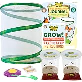 Insect Lore Butterfly Garden with 10 Live Caterpillars Included - Grow Now | Butterfly Kit with 10 Live Caterpillars, 12" Butterfly Habitat, Activity Journal, Butterfly Feeder and Accessories