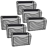Gawerk 6 Pack Wall File Organizer, Mesh Hanging