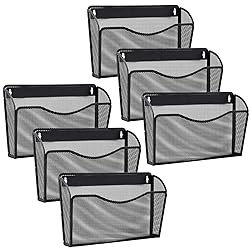 Gawerk 6 Pack Wall File Organizer, Mesh Hanging