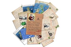 Masters of Mystery Unsolved Christmas Cold Case File Game – Where is Santa? – Holiday Detective Crime Investigation Mystery Game for Adults & Teens