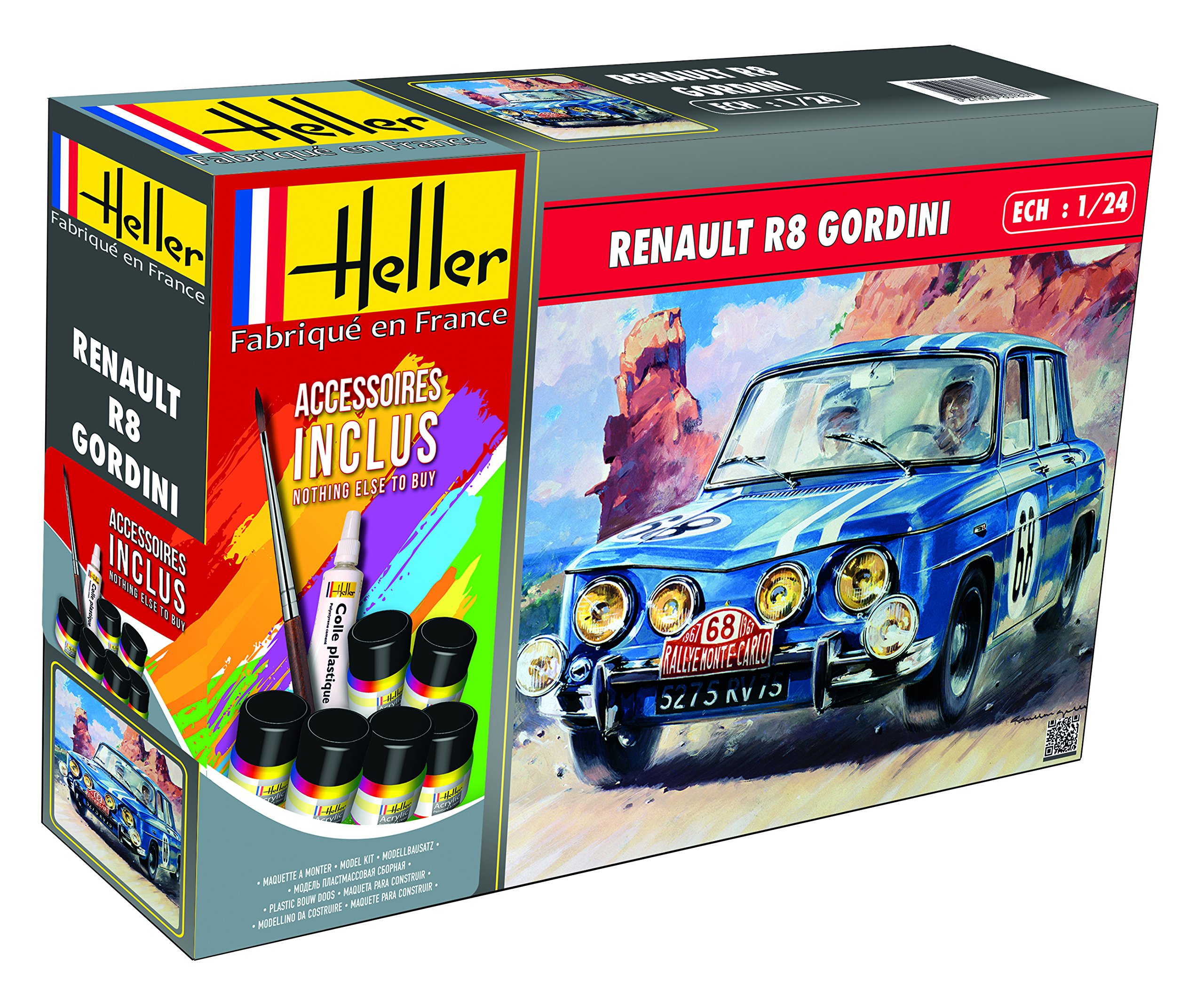 Heller 1:24 Gift Set - Renault R8 Gordini