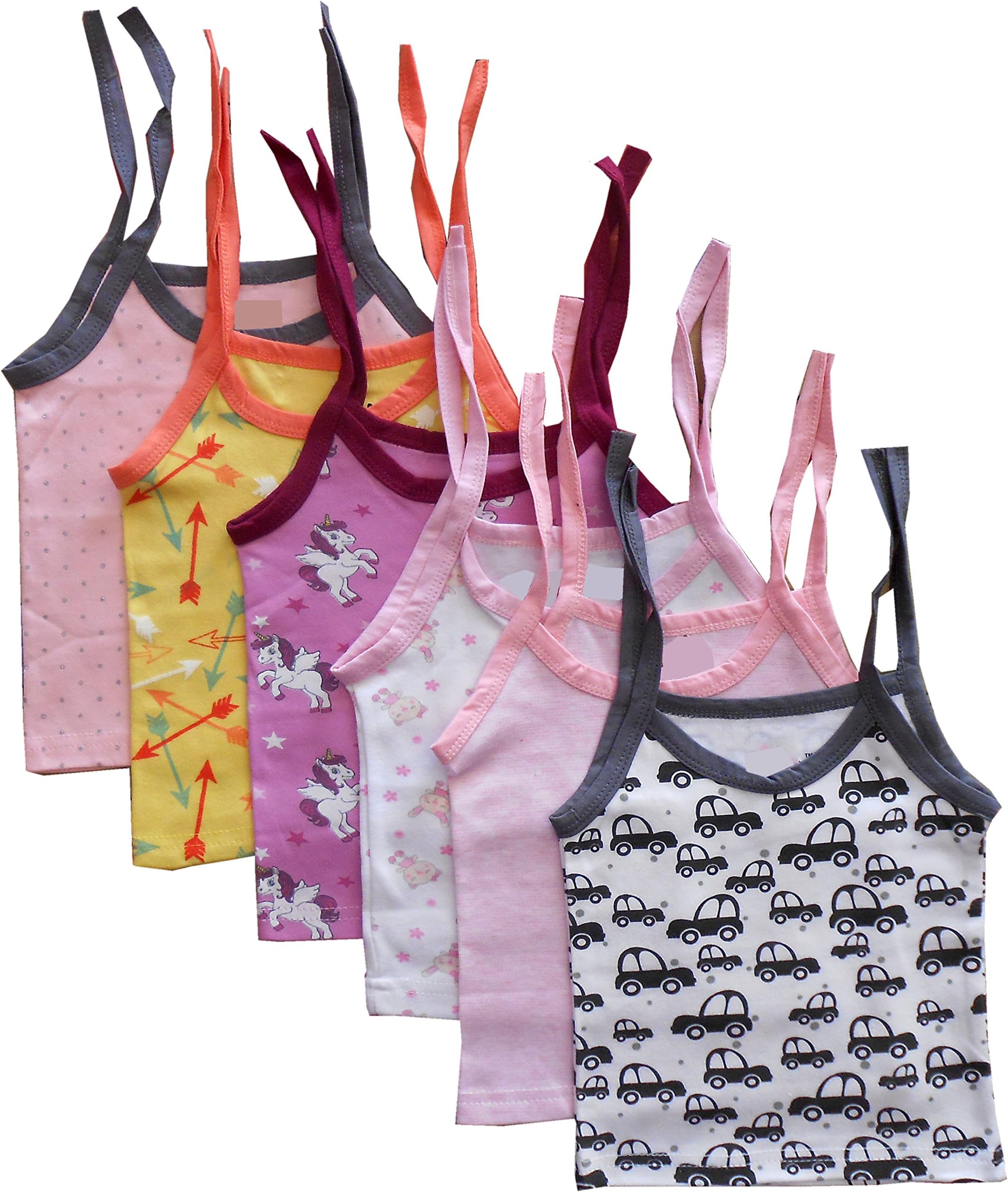 New Born Baby Summer Wear Printed Tying Jhabla Set Pack of 6