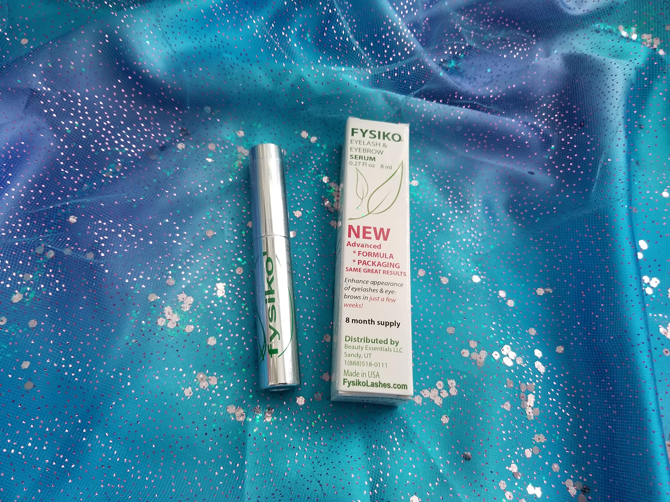 Fysiko eyelash growth serum, natural brow and lash growth enhancer for