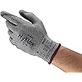 Ansell HyFlex 11-627 Lycra Light Duty Safety Glove with DSM Dyneema Technology, Abrasion/Cut Resistant, Size 6, Gray (Pack of 12 Pair)