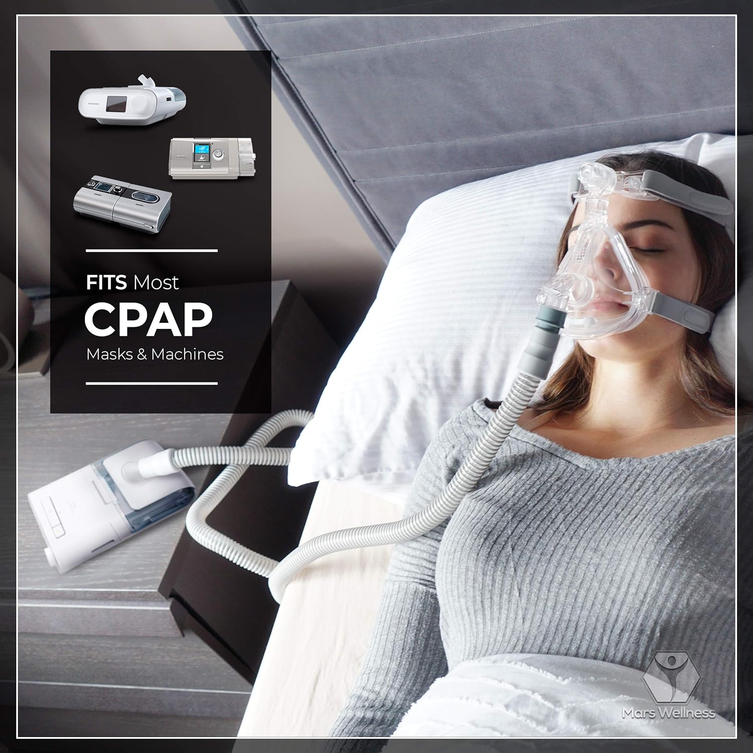 Premium Universal CPAP Tubing Hose 72" - 6 Foot - by MARS WELLNESS: Health & Personal Care