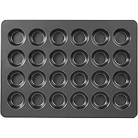 Wilton Perfect Results Premium Non-Stick Mega Standard-Size Muffin and Cupcake Baking Pan, Standard/ STD 24-Cup
