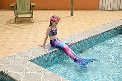 DNFUN Mermaid Tails for Swimming for Girls Bikini