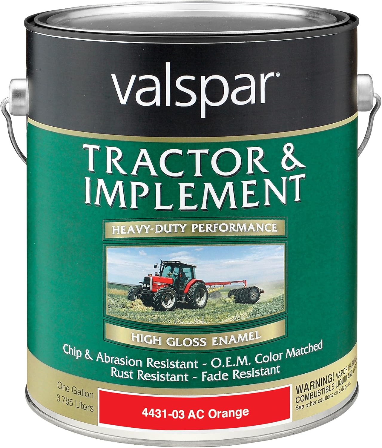 Valspar 443103 AC Orange Tractor and Implement Paint 1 Gallon