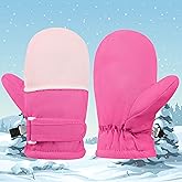 Thermal Kids Ski Mittens, Waterproof Snow Gloves for Boys & Girls 1-10 Years, Windproof Winter Warm
