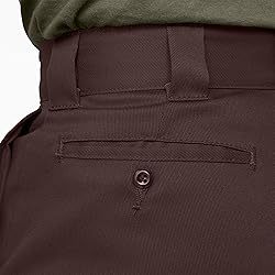 Dickies Mens 874 Flex Work Pants, Dark Brown, 36W x