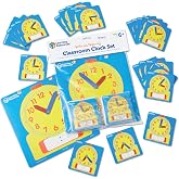 Learning Resources Write &amp; Wipe Clocks Classroom Set | Dry-Erase Classroom Clock Set, Clocks for Kids, Learn to Tell Time Toy, Math Manipulatives, Teaching Supplies, Ages 6+