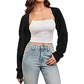 Arach&Cloz Women's Wool Blend Bolero Shrug Spring Fashion Cropped Cardigans 2026