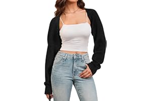 Arach&Cloz Women's Wool Blend Bolero Shrug Fall Fashion Cropped Cardigans 2025