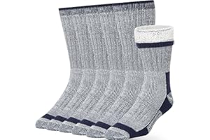 Alvada Merino Wool Hiking Socks Thermal Warm Crew Winter Boot Sock For Men & Women 3 Pairs