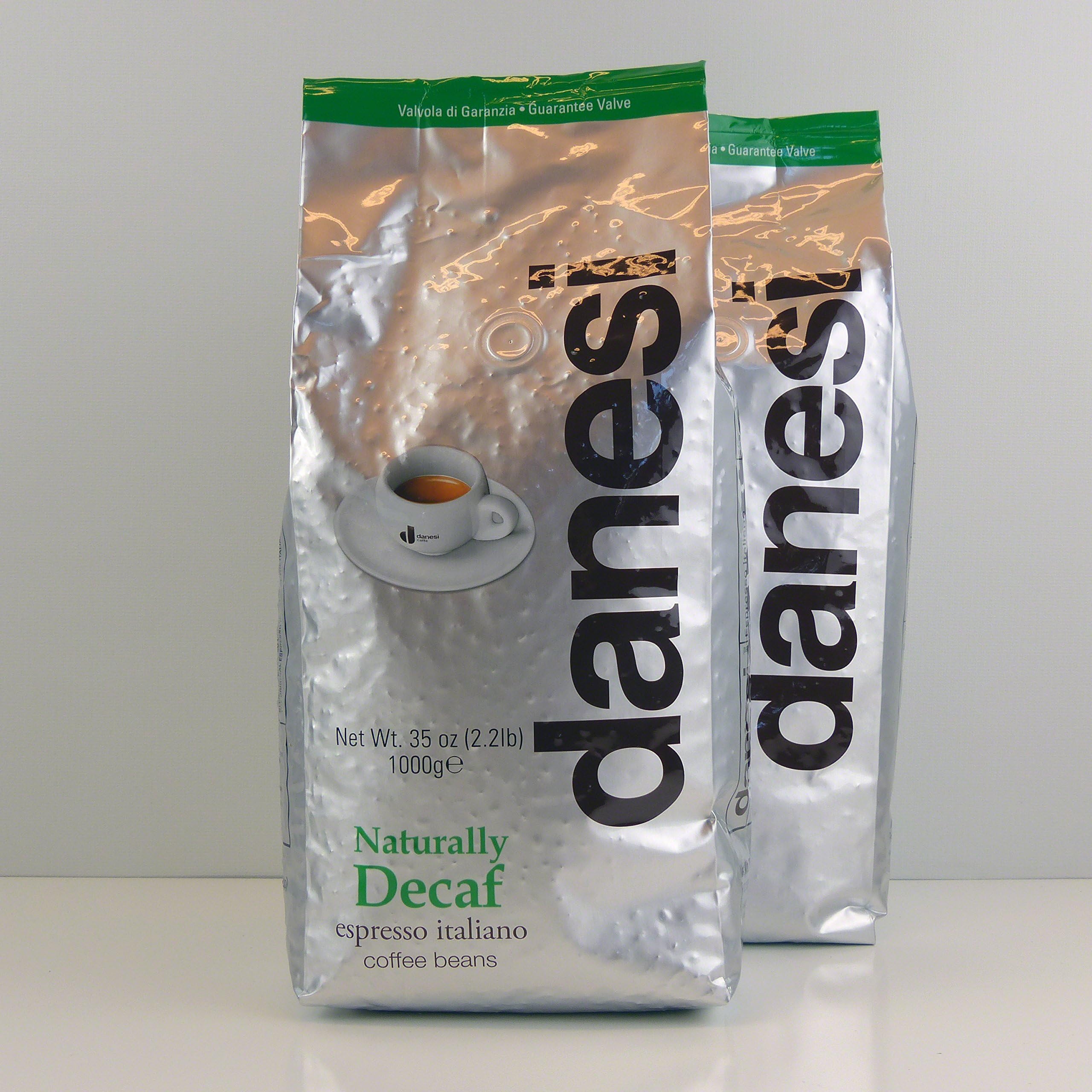 Danesi Decaf Espresso Coffee Beans (2 x 2.2 lbs Bag)