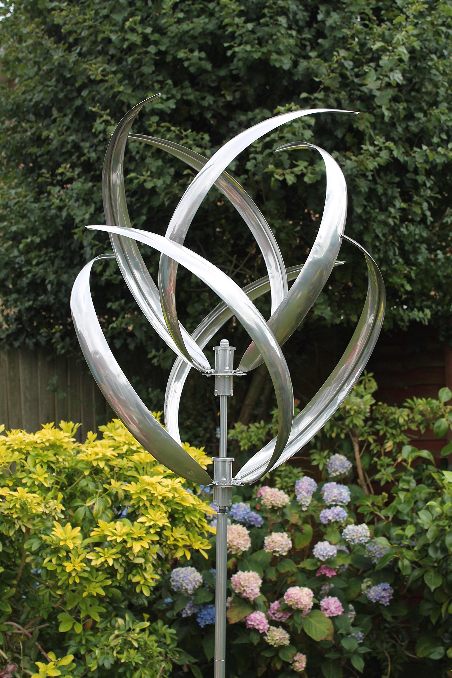 Creekwood Hampton Wind Sculpture Spinner 190cm Height - Silver